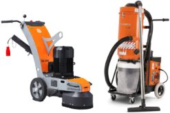 Fliesenkleber entfernen 8 Betonschleifer mit Absaugung mieten – 400V, 250 mm